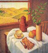 Poray, Stanislaus Neighbor's Farm oil painting